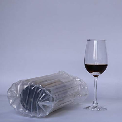 Wine Bottle Travel Protector Bags, Monkkino 16 Packs Inflatable Bubble Cushion Wrap, Safety Choice for Glass Bottles in Transport with Luggage, Air Filled Packaging Sleeves with Reusable Pump