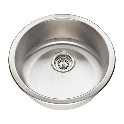 465 18-Gauge Dual-Mount Single Bowl Stainless Steel Bar Sink