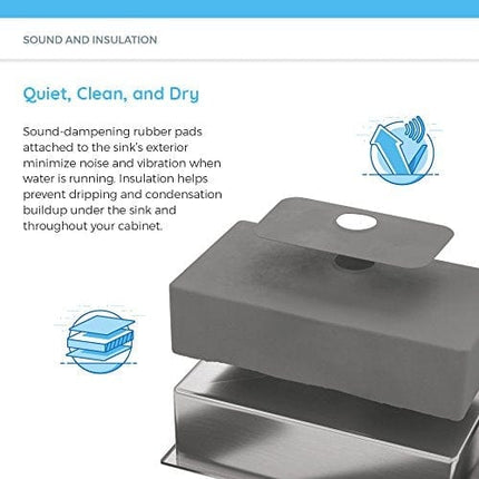 465 18-Gauge Dual-Mount Single Bowl Stainless Steel Bar Sink