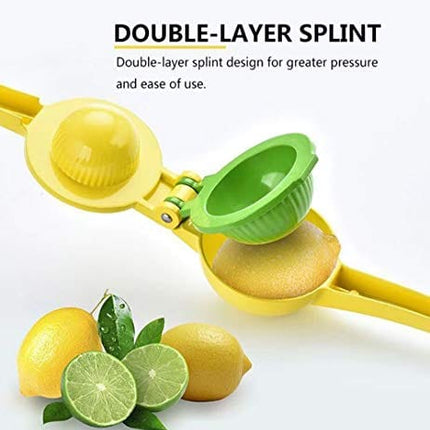 Mr Rudolf Manual Juicer Citrus Lemon Squeezer - Hand Fruit Juicer Lime Press,Professional Hand Juicer Kitchen Tool,Yellow