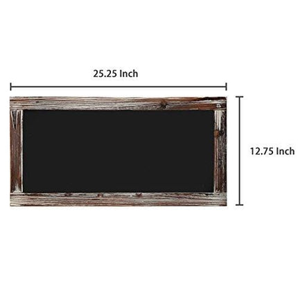 25 X 12 Rustic Style Wood Framed Erasable Chalkboard Message Memo Board, Cafe Menu Sign