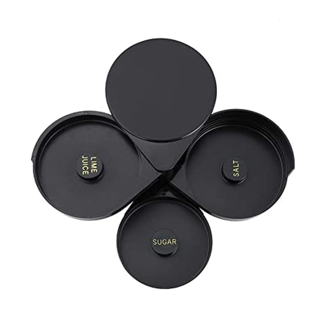 NATGAI Bartender Tool Cocktail Margarita Glass Rimmer 3 Tier Sugar Salt Rim Lime