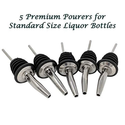 Professional Bartender Kit (14-Piece) | Bartending Kit Includes Elegant Stainless Steel Weighted Bottom Cocktail Shakers with Premium Bar Tools and Bar Set Accesssories | Deluxe Gift Packaging