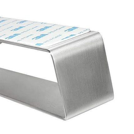 NearMoon Hand Towel Holder/Towel Ring Strong Hold Self Adhesive Bathroom Towel Bar, Thicken Stainless Steel Towel Rack- Sticky Towel Hanger, Contemporary Style, NO Drilling (Brushed Nickel)