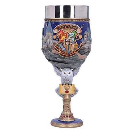 Nemesis Now Harry Potter Hogwarts School of Witchcraft and Wizardry Collectible Goblet, 19.5cm, Blue
