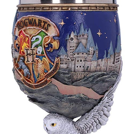 Nemesis Now Harry Potter Hogwarts School of Witchcraft and Wizardry Collectible Goblet, 19.5cm, Blue
