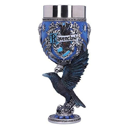 Nemesis Now Harry Potter Ravenclaw Hogwarts House Collectible Goblet, 19.5cm, Blue Silver