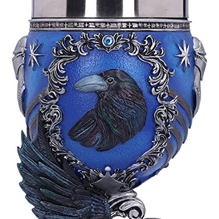 Nemesis Now Harry Potter Ravenclaw Hogwarts House Collectible Goblet, 19.5cm, Blue Silver