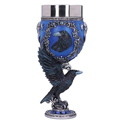 Nemesis Now Harry Potter Ravenclaw Hogwarts House Collectible Goblet, 19.5cm, Blue Silver