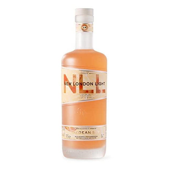 New London Light ‘Aegean Sky’ │0% Non-Alcoholic Aperitif, 70cl │Bitter citrus, olive and Mediterranean flavors…