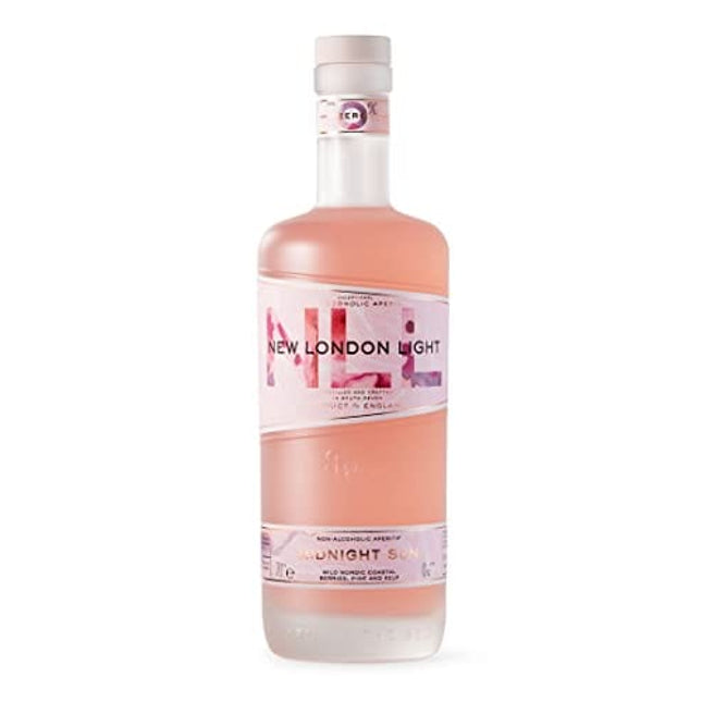 New London Light 'Midnight Sun' | 0% Non-Alcoholic Aperitif, 70cl | Nordic wild coastal berries, fresh kelp and pine flavors…