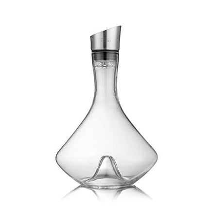 YouYah Wine Decanter Set,Red Wine Carafe with Built-in-Aerator,Wine Aerator,Wine Gift,Stainless Steel Pourer Lid,Filter,100% Hand Blown Lead-free Crystal Glass(All New Packing)