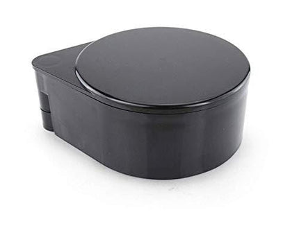 New Star Foodservice 48377 Plastic 2-Tier Bar Glass Rimmer, Black