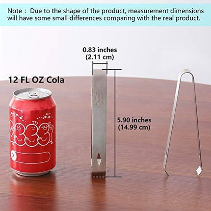 Ice Tongs, Newness Stainless Steel Ice Tongs, 5.9 Inches (15 cm)