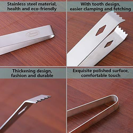 Ice Tongs, Newness Stainless Steel Ice Tongs, 5.9 Inches (15 cm)