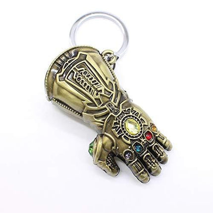 Nidavellir 2-Pack Mjolnir Keychain Bottle Opener Infinity Gauntlet Keychain Bottle Opener, Thor Hammer Keychain Bottle Opener Thanos Glove Keychain Bottle Opener