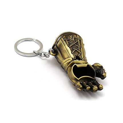 Nidavellir 2-Pack Mjolnir Keychain Bottle Opener Infinity Gauntlet Keychain Bottle Opener, Thor Hammer Keychain Bottle Opener Thanos Glove Keychain Bottle Opener