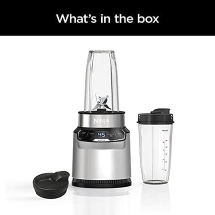 Ninja (BN401) Nutri Pro with Auto-iQ, 1100-Peak-Watt, Personal Blender, Cloud Silver
