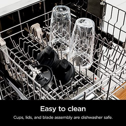 Ninja (BN401) Nutri Pro with Auto-iQ, 1100-Peak-Watt, Personal Blender, Cloud Silver