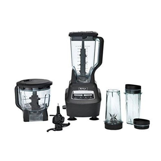 Ninja BL770 Mega Kitchen System and Blender with Total Crushing Pitcher, Food Processor Bowl, Dough Blade, To Go Cups, 1500-Watt Base, Black