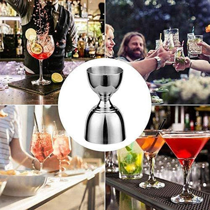 Stainless Steel Bell Jigger, Bar Tool With 0.5oz, 1oz, 1.5oz and 2oz Measuring Marks, Polished Finish, Cocktail Jigger Measuring Cup