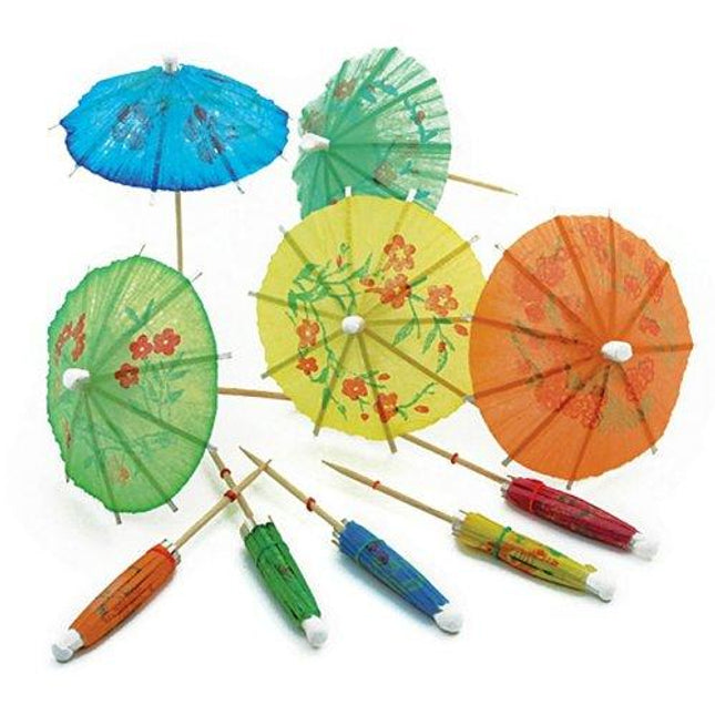 Norpro, Multicolored 24-Pack Decorative Cocktail Umbrella Picks, 4â€/10 cm