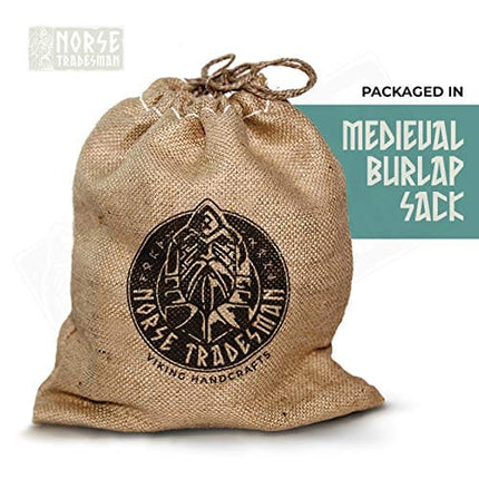 Norse Tradesman Horn Coffee Mug -12 oz Handcrafted Ox-Horn - Double Sealed For Hot Liquids - Wide Mouth Coffee Tankard