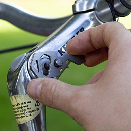 keychain Bottle Opener Multi Tool, 100% Stainless Steel edc Gadget, 9 Tools in 1 [Bottle Opener, Wrench, Screw Driver, Key Clip, etc.] Universal Everyday Carry Pocket and Backpack Tool