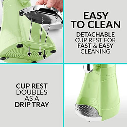 Nostalgia Taco Tuesday 64-Oz Frozen Margarita & Slush Blender with Easy-Flow Spout for Margaritas, Daiquiris, Slushies & Frozen Blended Drinks, Green