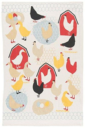 Now Designs Baker's Floursack Kitchen Dish Towels, Farm to Table, Set of 3