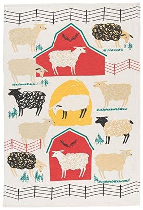 Now Designs Baker's Floursack Kitchen Dish Towels, Farm to Table, Set of 3