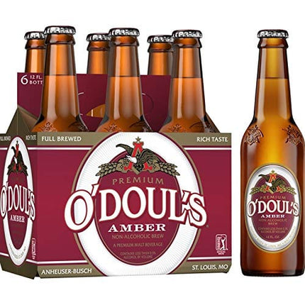 O'Doul's NA - Premium Amber - 12 oz (6 Glass Bottles)