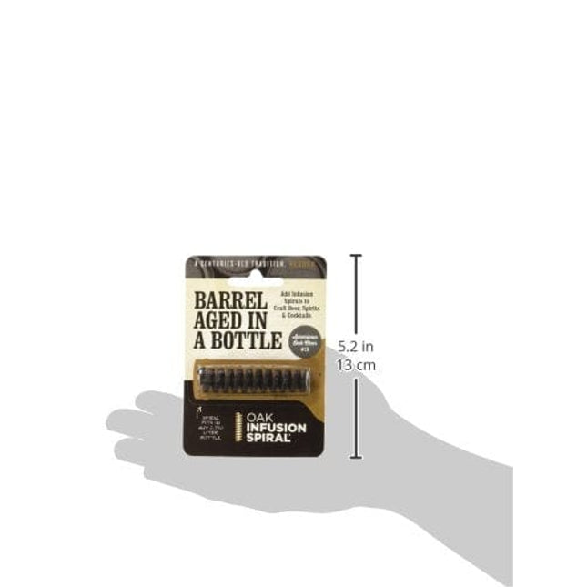 2 Pack - Barrel Aged in a Bottle Oak Infusion Spiral. Barrel Age Your Whiskey