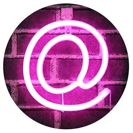 Light Up Letters Neon Signs, Ampersand Pink Marquee Letter Lights Wall Decor for Christmas, Birthday Party, Bar Valentine’s Day Words-Pink Letter @