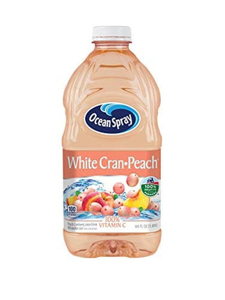 Ocean Spray White Cran-Peach Juice Drink, 64 Ounce Bottle
