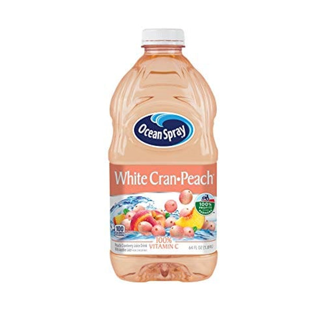 Ocean Spray White Cran-Peach Juice Drink, 64 Ounce Bottle