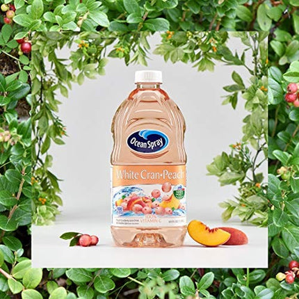Ocean Spray Juice Drink, White Cran-Peach, 64 Ounce Bottle