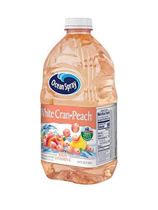 Ocean Spray Juice Drink, White Cran-Peach, 64 Ounce Bottle