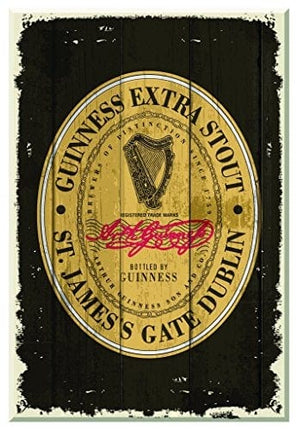Guinness Nostalgic Wooden Sign - Heritage Label