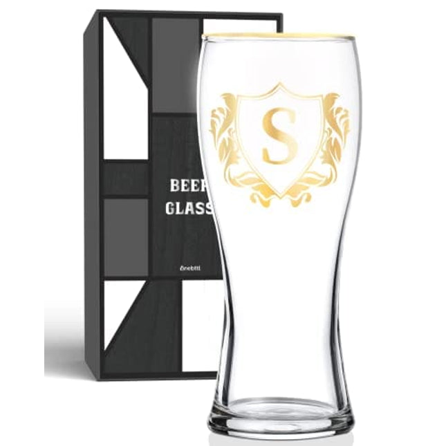 Personalized Beer Glass, Custom Alcohol Gifts for Beer Lovers, Unique Birthday, Christmas Gifts for Dad, Uncle, Husband, Boyfriend