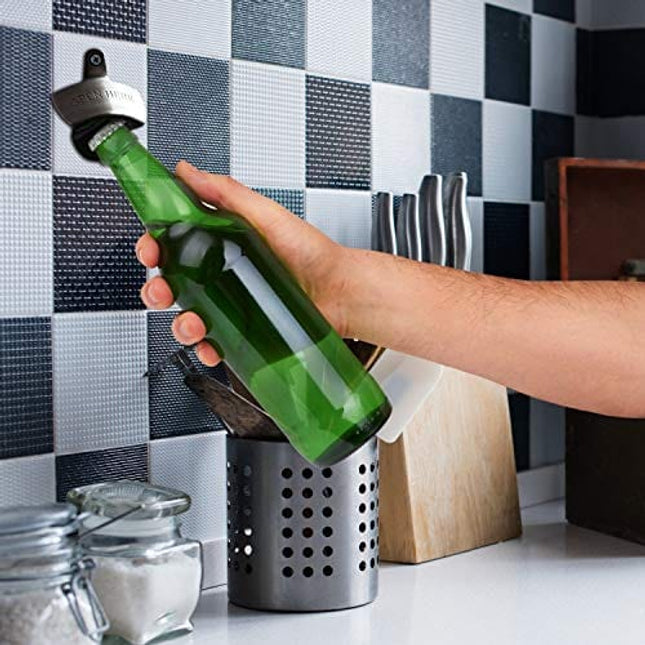 ORBLUE Wall-Mounted Bartender's Bottle Opener, Set of 2