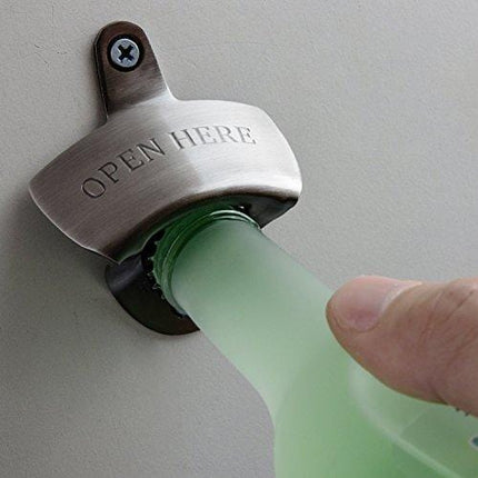 ORBLUE Wall-Mounted Bartender's Bottle Opener, Set of 2