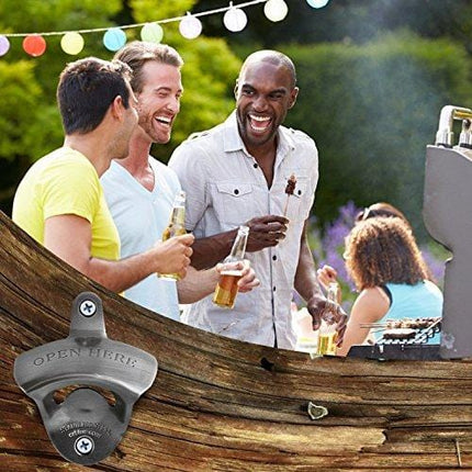 ORBLUE Wall-Mounted Bartender's Bottle Opener, Set of 2