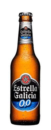 [Pack of 6] Estrella Galicia 0.0% NA Non Alcoholic Beer, Water from A Coruña -12 Fl Oz