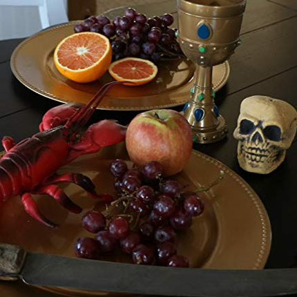 OTC - Medieval Style Jeweled Goblet King Queen Pirate Halloween (Colors May Vary)