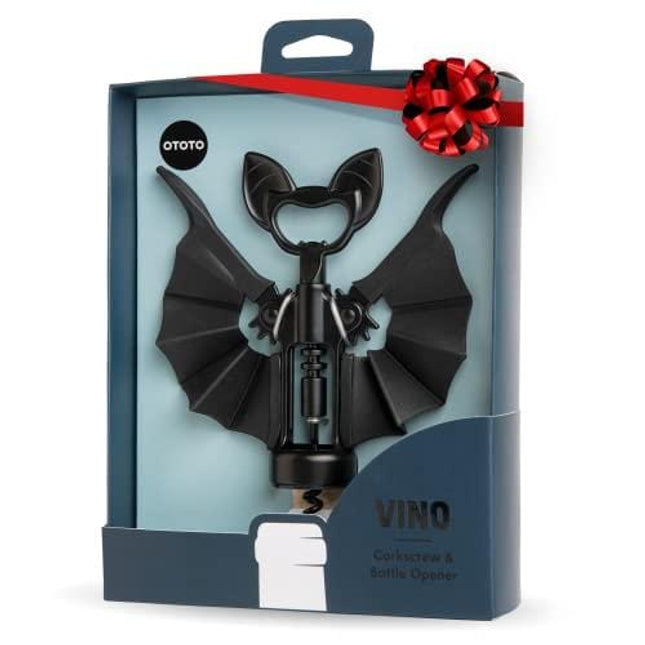Vino - Corkscrew Wine Bottle Opener - Cork Screwer, Wine tool and Bottle Opener for Wine Lovers, Waiters, and Bartenders - BPA-free, 100% Food Safe- 5.5 x 1.6 x 7.1 Inches Beer Bottle Opener