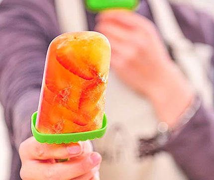 Popsicles Molds, Ozera Set of 6 Reusable Ice Pop Molds Cream Molds Easy Release Popcical Molds Popsicle Maker Molds for Homemade Popsicles With Funnel & Cleaning Brush