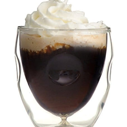 Ozeri Moderna Artisan Series Double Wall Beverage and Espresso Shot Glasses, 2-Ounce, Set of 4