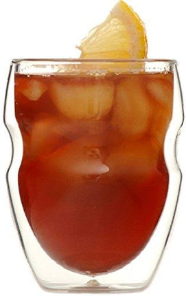 Ozeri Serafino Double Wall Insulated Beverage and Coffee Glasses, 8-Ounce, Set of 4