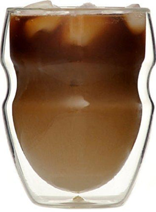 Ozeri Serafino Double Wall Insulated Beverage and Coffee Glasses, 8-Ounce, Set of 4
